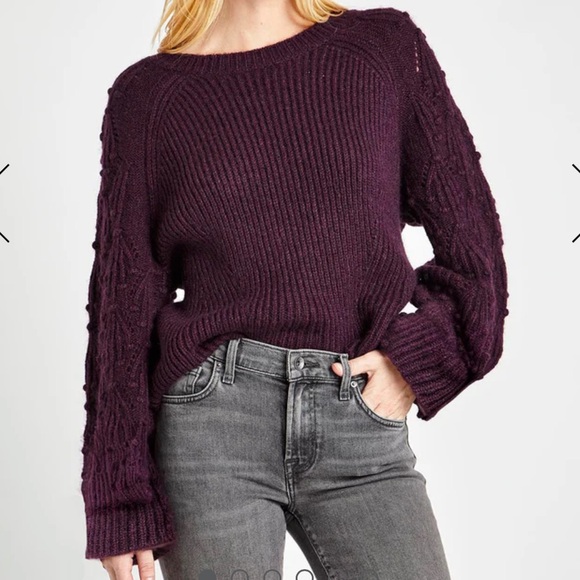 Splendid Dark Maroon Sweater NWT - Picture 1 of 6
